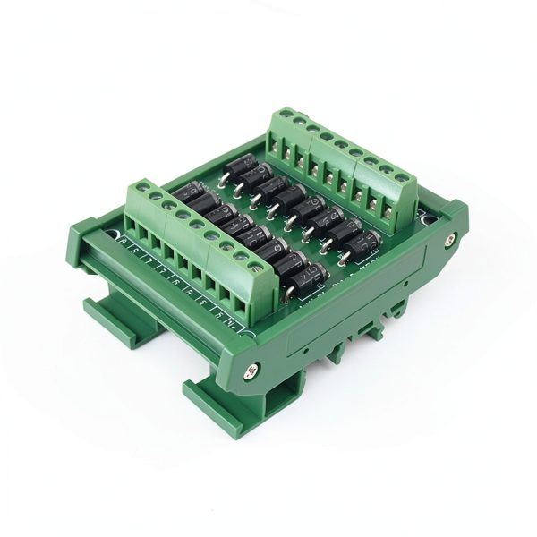 DIN Rail Mount Clamp Diode Array Board 1N5408 3A 1000V XUHONG FR-4 PCB-3