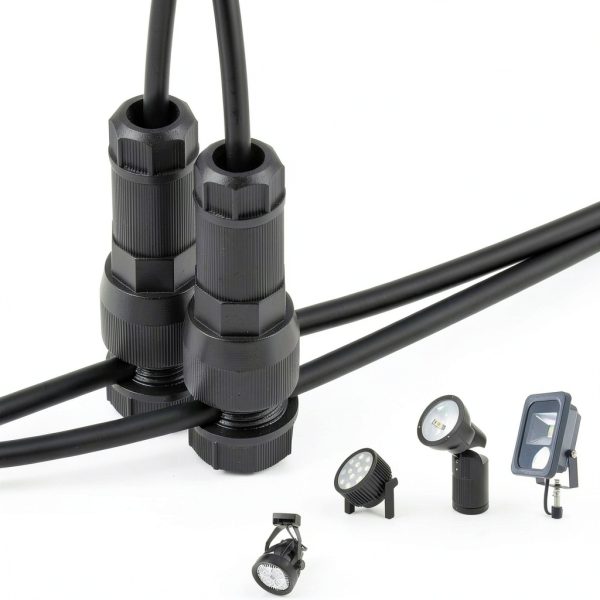 10PCS Low Voltage Waterproof Replacement Landscape Light Cable Connector 12-20 Gauge Wire Connectors for Landscape Lighting Path Lights-3