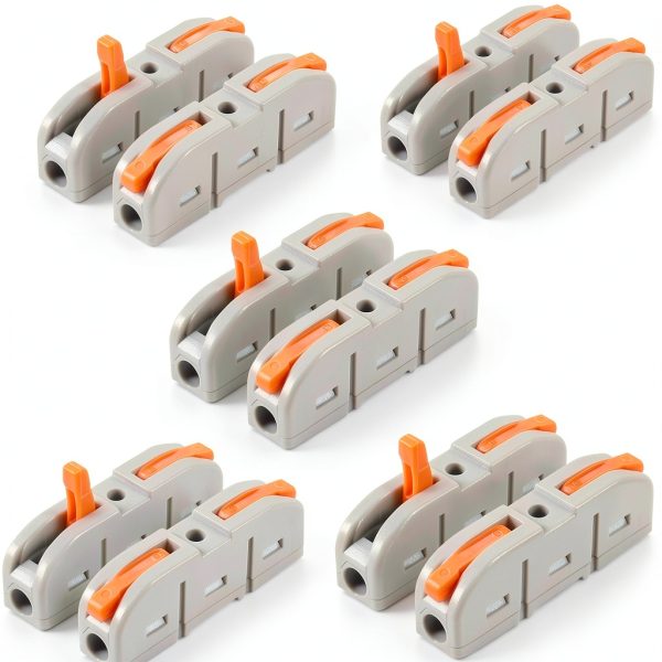 Lever Wire Connectors SPL-1 10pcs Nuts for 28-12AWG Soft/Hard Wire-0