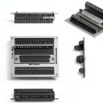 Electronics Salon D-SUB DB50 Breakout Board FR4 PCB Screw Terminal-0