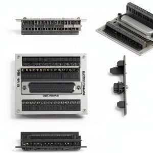 Electronics Salon D-SUB DB50 Breakout Board FR4 PCB Screw Terminal-0