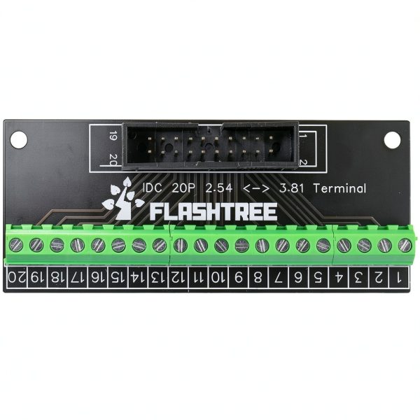 Simple IDC Terminal Breakout Board 20Pin 2.54mm 3.81mm risingsaplings-1