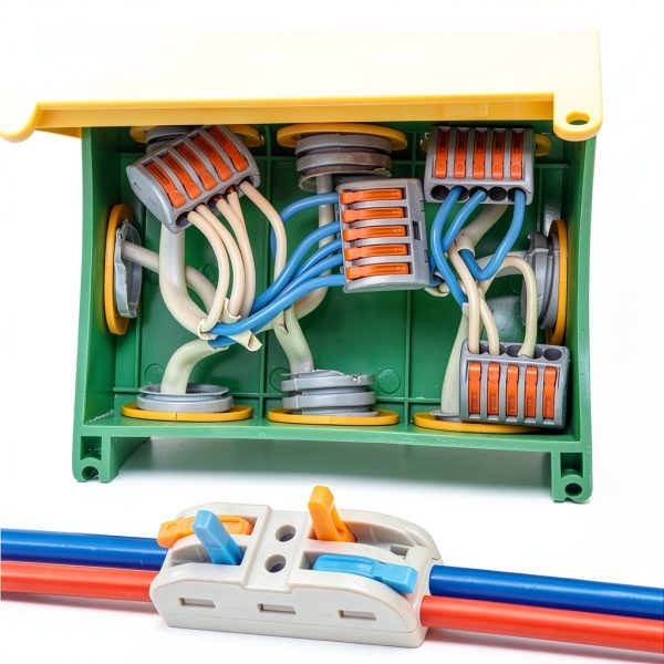 Copper Nylon Electrical Wire Connectors Quick Splice Lever Blocks Insulated Terminal Blocks for Projects-8