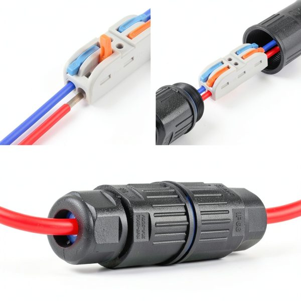 Upgraded IP68 Outdoor Junction Box CDF 2P Wire Connector for AWG 28-12-3