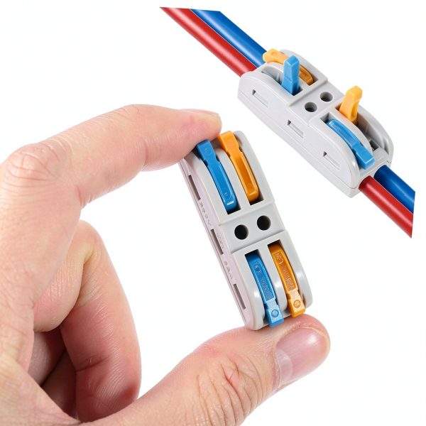 Copper Nylon Electrical Wire Connectors Quick Splice Lever Blocks Insulated Terminal Blocks for Projects-3