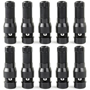 10PCS Low Voltage Waterproof Replacement Landscape Light Cable Connector 12-20 Gauge Wire Connectors for Landscape Lighting Path Lights-0