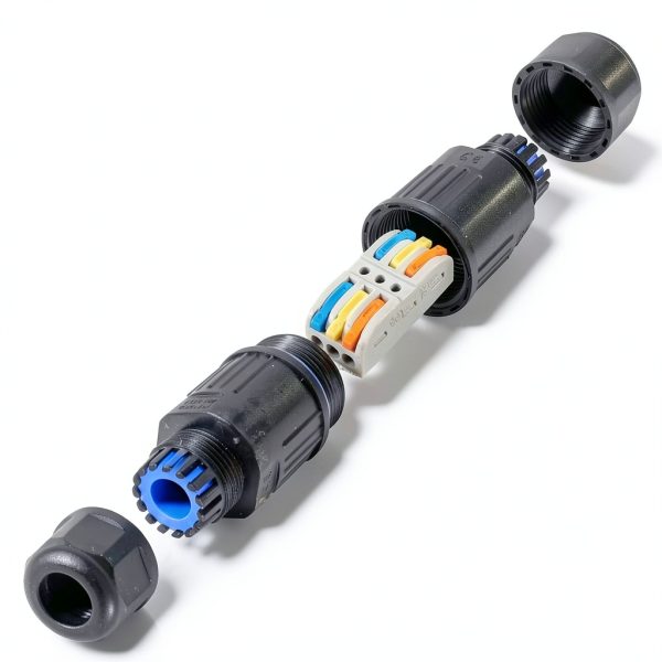 CDF 2PCS Upgraded Junction Box Waterproof IP68 3P Wire Connector-3