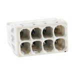 Wago, 2273 Series Direct Plug Terminal Block, Bag of 10, 8 Inputs, for Rigid Wires from 0.5-2.5mm², Voltage 450V, Current 24A, Stripping Length 11mm, Quick and Safe Installation-0
