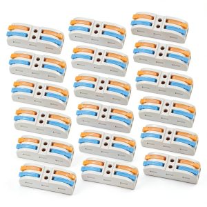 Copper Nylon Electrical Wire Connectors Quick Splice Lever Blocks Insulated Terminal Blocks for Projects-0