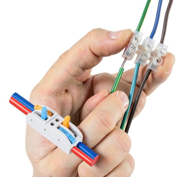 Copper Nylon Electrical Wire Connectors Quick Splice Lever Blocks Insulated Terminal Blocks for Projects-6