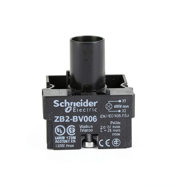 Schneider Electric ZB2-BV006 Contact and Light Block 1.77 inch Size-6