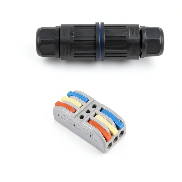 CDF 2PCS Upgraded Junction Box Waterproof IP68 3P Wire Connector-1