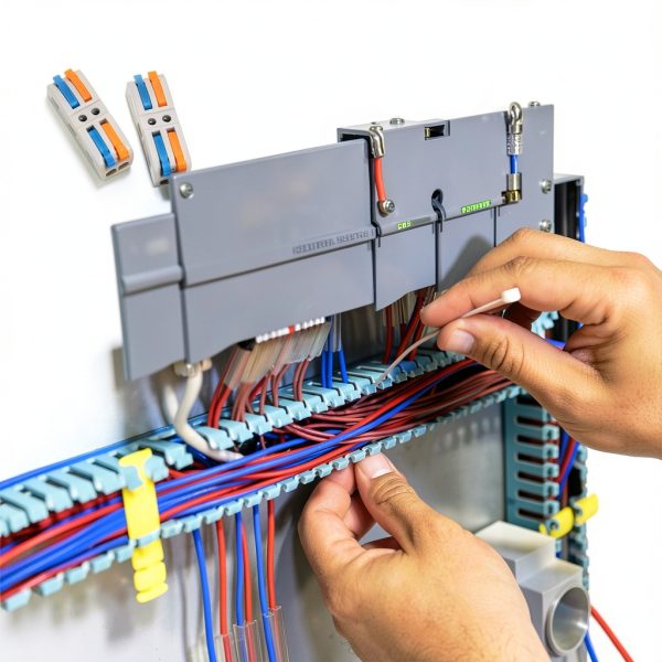 Copper Nylon Electrical Wire Connectors Quick Splice Lever Blocks Insulated Terminal Blocks for Projects-2