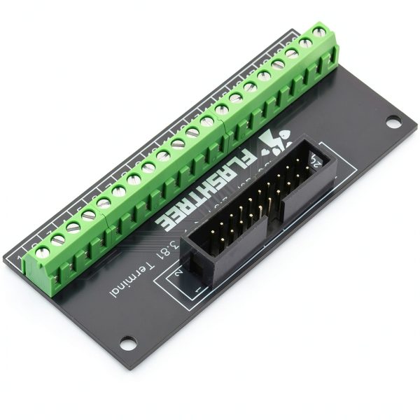Simple IDC Terminal Breakout Board 20Pin 2.54mm 3.81mm risingsaplings-4