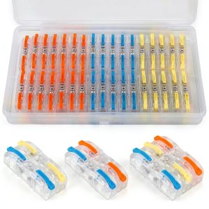 34pcs Quick Connect Wire Splicing Kit Lever Terminals AWG 28-12-0
