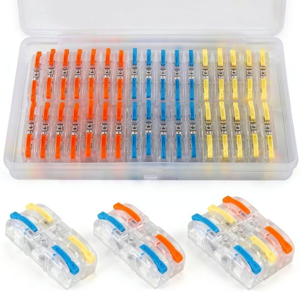 34pcs Quick Connect Wire Splicing Kit Lever Terminals AWG 28-12-0