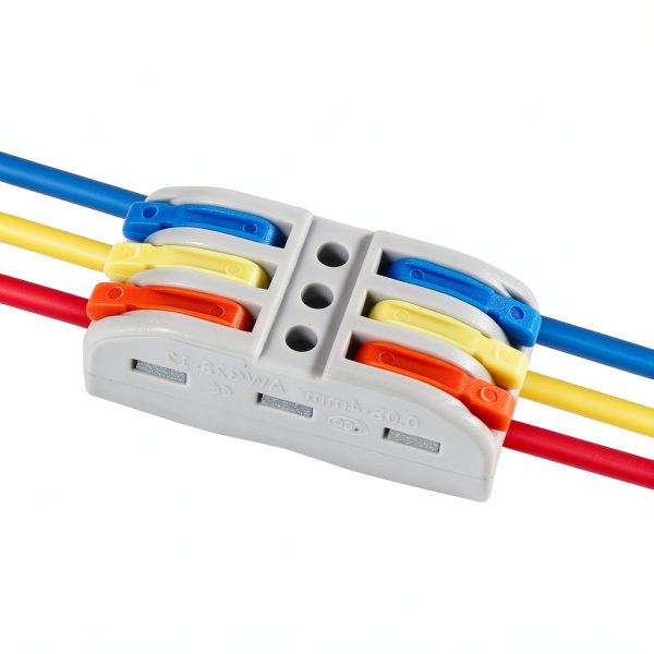10PCS Lever Wire Connectors 3-in-3 Out Quick Push AWG 12-28 Block-2