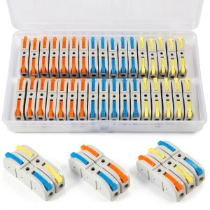 Quick Connect Splicing Wire Connectors Kit 34pcs Butt Terminals-0