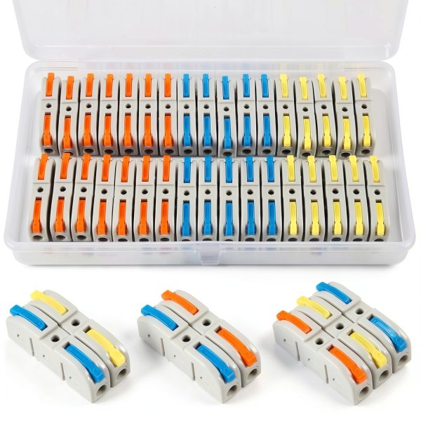 Quick Connect Splicing Wire Connectors Kit 34pcs Butt Terminals-0