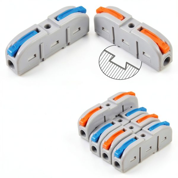 Lever Wire Connectors 30pcs Splicing Kit – 28-12 AWG, 1 in 1 Out-4