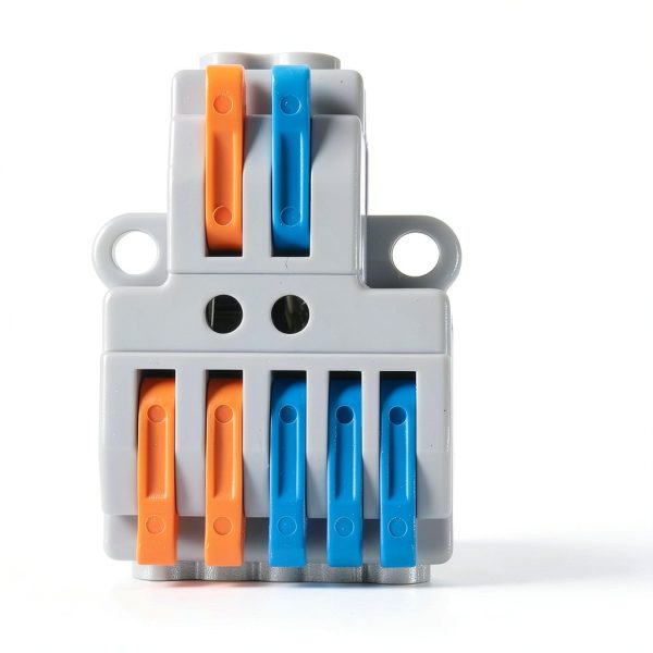 Lever Wire Connectors 5pcs 2-in-4-out Quick Push-in Block AWG 28-12-4