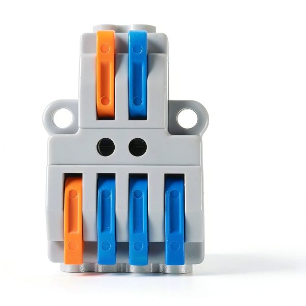 Lever Wire Connectors Generic 10pcs 2-in-4-out Push-in Block AWG 28-12-4