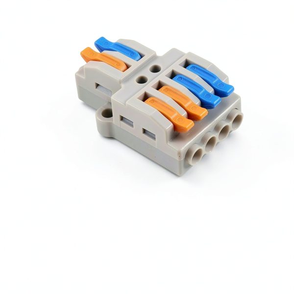 Lever Wire Connectors 5pcs 2-in-4-out Quick Push-in Block AWG 28-12-2