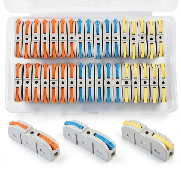 Quick Connect Splicing Wire Connectors Kit 34pcs Butt Terminals-1