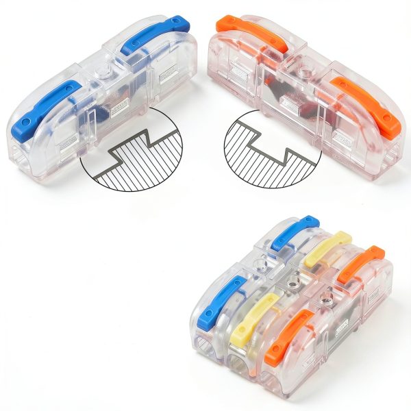 34pcs Quick Connect Wire Splicing Kit Lever Terminals AWG 28-12-2